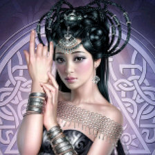 Схема вышивки «Девушка»