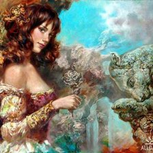 Схема вышивки «роза»