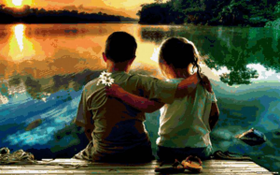 Первая любовь) - любовь, дети, природа, дружба - предпросмотр