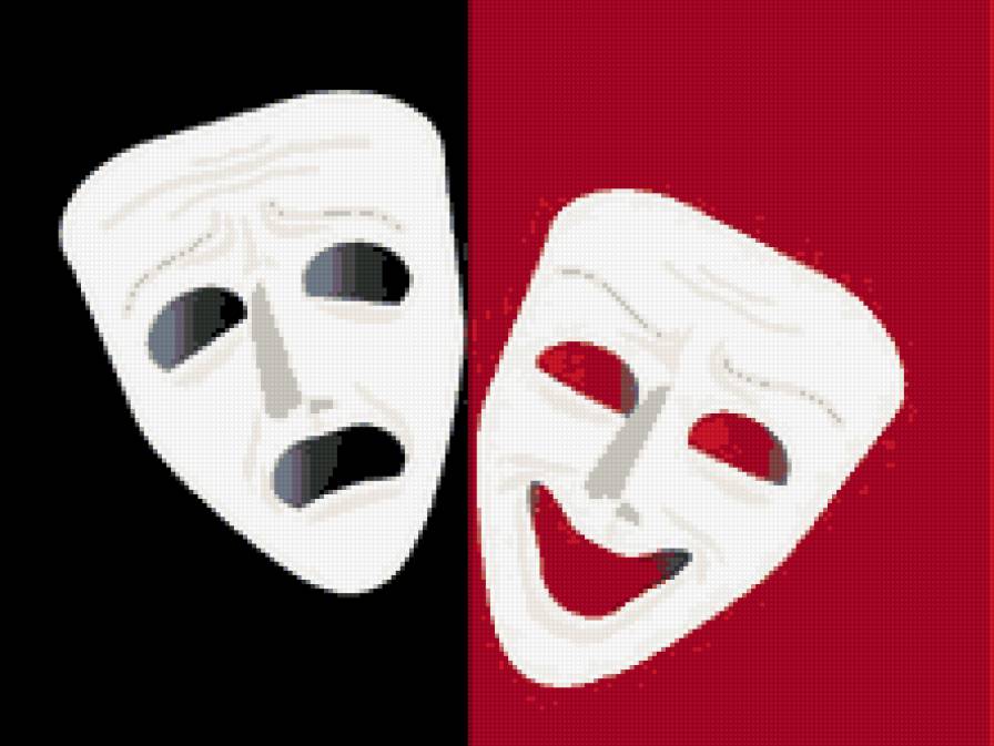 Трагедия. Комедия. - маска, театр - предпросмотр