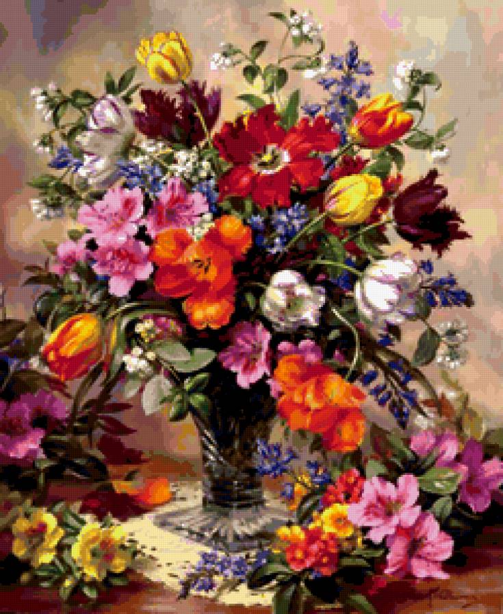 картина 1Альберта Уильямса - цветы, картина - предпросмотр