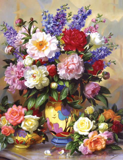 картина 2 Альберта Уильямса - цветы, картина, художник - оригинал