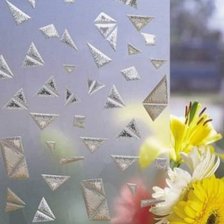 Схема вышивки «цветы за стеклом»