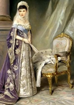 МАКОВСКИЙ Владимир - Портрет императрицы Марии Фёдоровны - портрет - оригинал