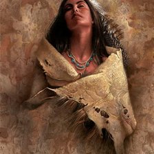 Схема вышивки «indián lányka»