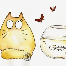 Схема вышивки «Кошка»