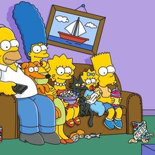 Схема вышивки «The Simpsons»