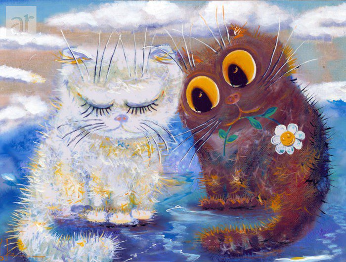 коты - кошка, пара, кот, коты - оригинал