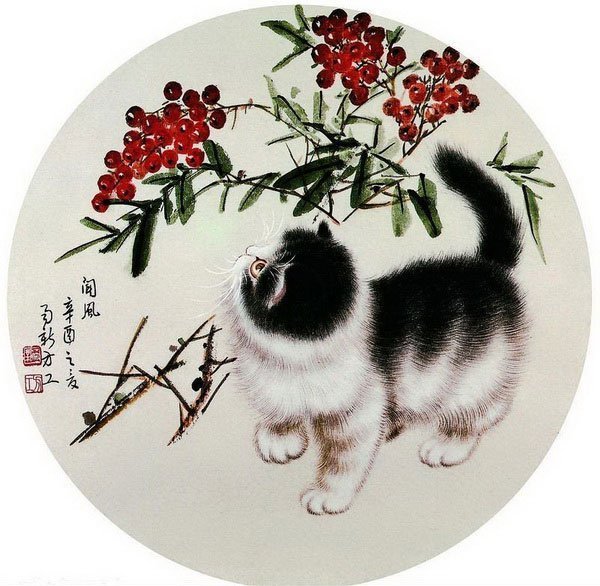 Рисунок - рисунок, восток, кот - оригинал