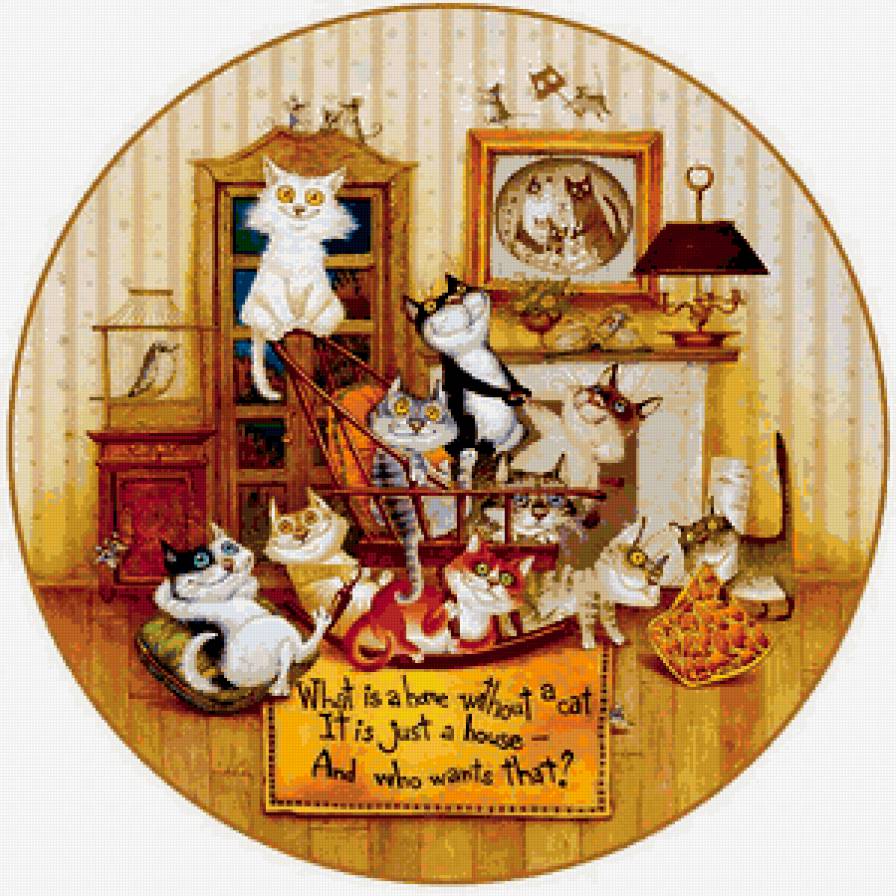 Кошачий произвол - кот, комната, юмор - предпросмотр