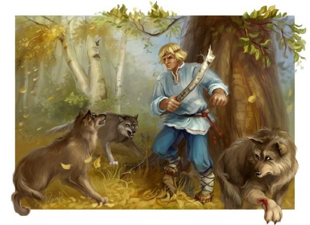 №236736 - лес, сказка, волки - оригинал