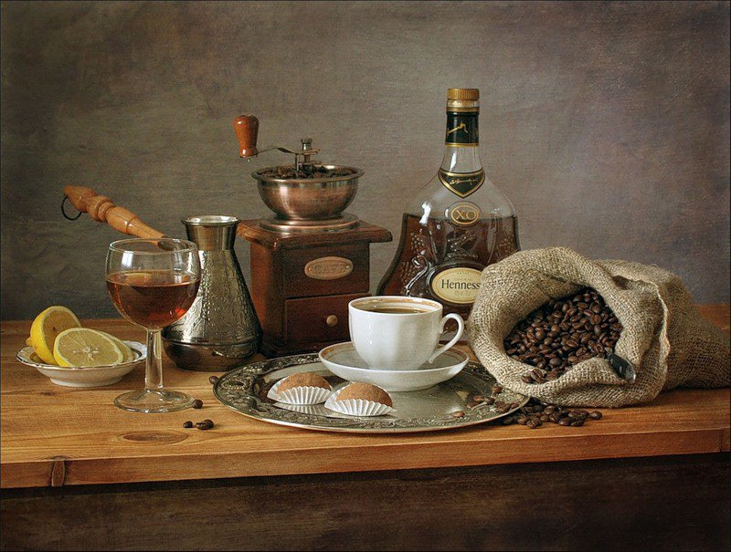 натюрморт с кофе - натюрморт - оригинал