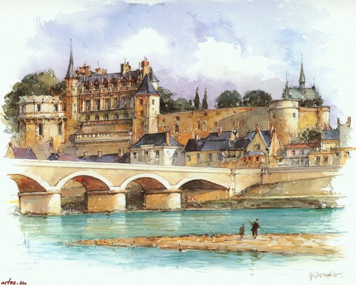 Города Европы - река, город, городсной пейзаж, мост - оригинал