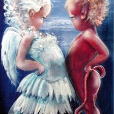 Схема вышивки «Хорошо и плохо»