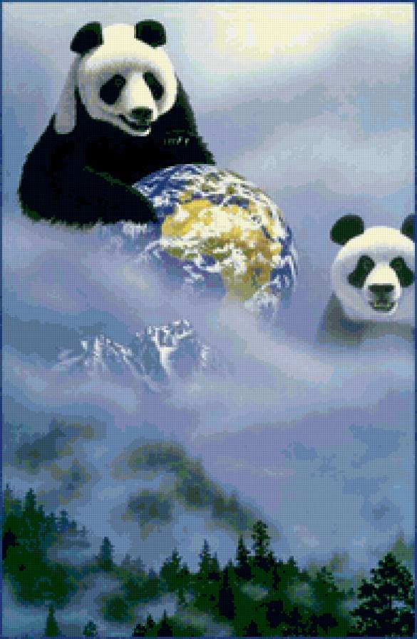 Панды и земля - предпросмотр