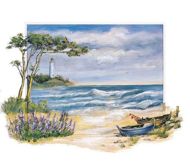 Морской пейзаж - оригинал