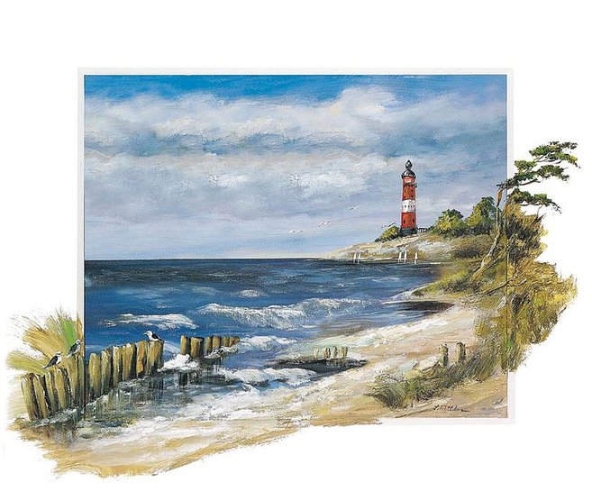 Морской пейзаж - оригинал