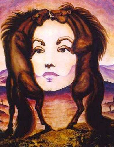 девушка, лошадь - девушка - оригинал