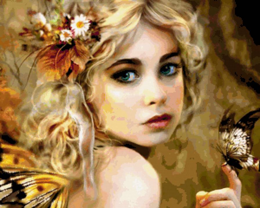 lányka pillangóval - предпросмотр