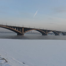 Схема вышивки «Мост на Енисее»