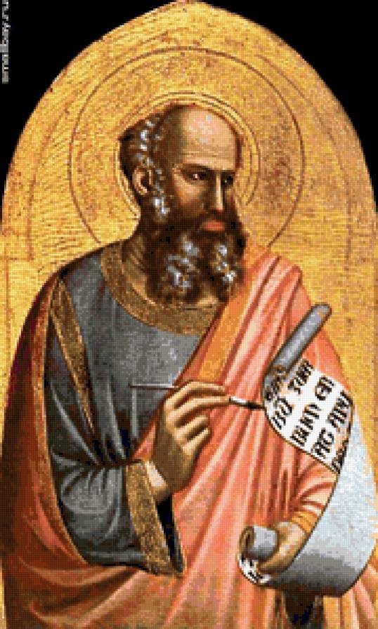 Джотто ди Бондоне.Иоанн Богослов. - святые., люди, портрет - предпросмотр