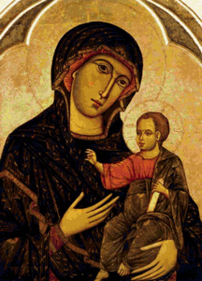 Диетисальви ди Спеме.Мадонна дель Вотто. - мадонна, девушка, портрет, женщина, люди, икона., святые - предпросмотр