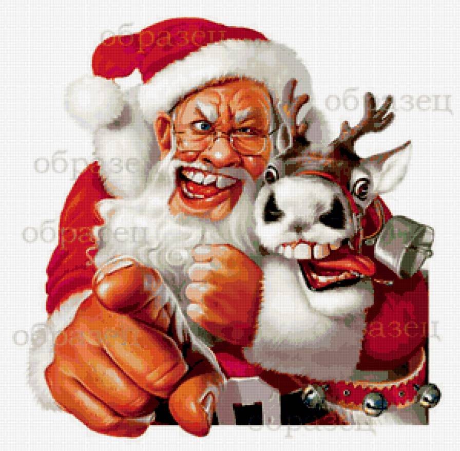 №238666 - олень, дед мороз - предпросмотр