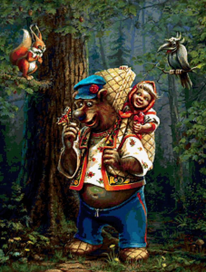 №238702 - медведь, сказка, маша - предпросмотр