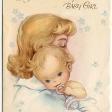 Схема вышивки «Мать и дитя»