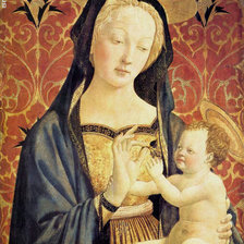 Схема вышивки «Доменико Венициано.Мадонна с младенцем.»