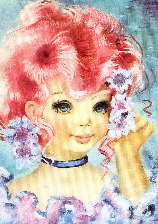 девочка в цветах - оригинал