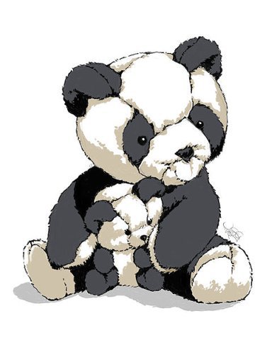 Панда большая и маленькая - аниме, мишки, панда - оригинал