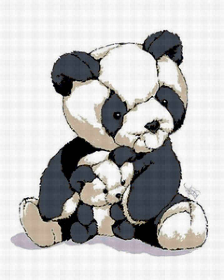 Панда большая и маленькая - аниме, панда, мишки - предпросмотр