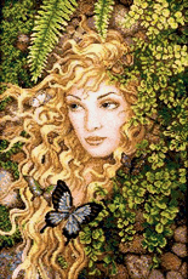 фея - фрукты, девушка, цветы, фея - предпросмотр