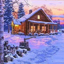 Схема вышивки «téli est»