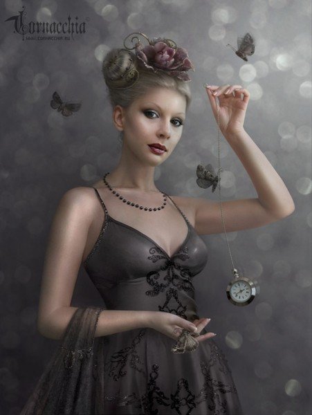 НЕ ОПАЗДЫВАЙ, МИЛЫЙ - женщина, неизвестная, часы, в ожидании, романтика, встреча - оригинал