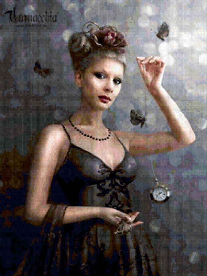 НЕ ОПАЗДЫВАЙ, МИЛЫЙ - встреча, женщина, неизвестная, часы, в ожидании, романтика - предпросмотр