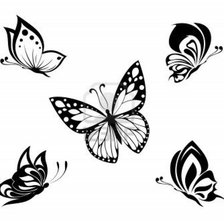 Оригинал схемы вышивки «бабочки» (№239634)