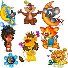 Схема вышивки «мультяшки»