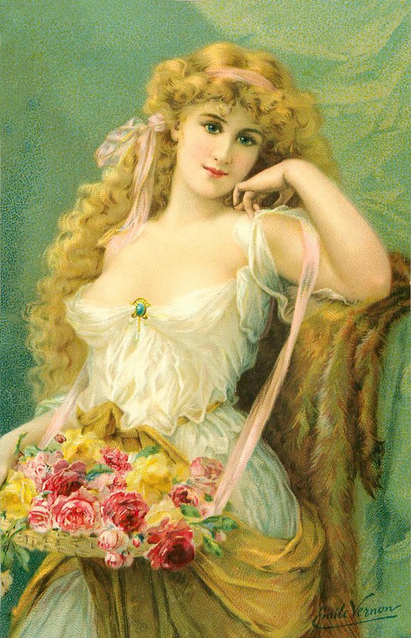 красивая леди - девушка, дама - оригинал