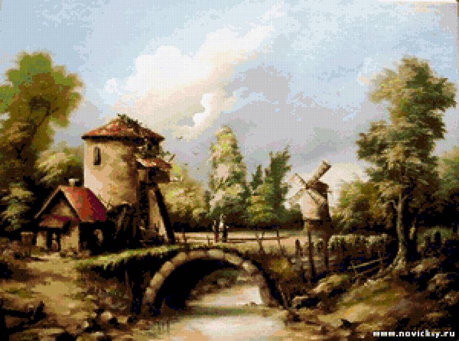 Голландские пейзажи 17-го века. - голландия, пейзаж, природа - предпросмотр