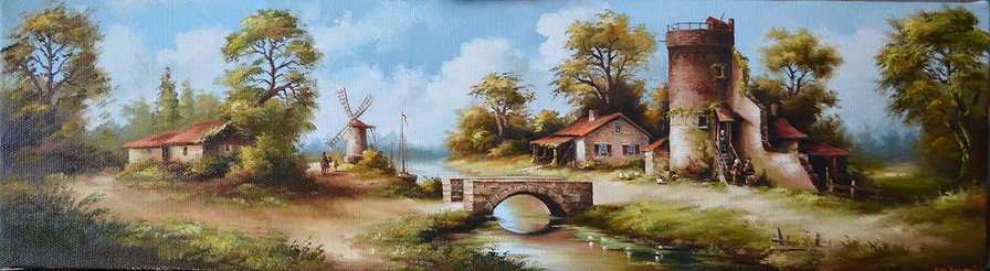 Голландские пейзажи 17-го века. - оригинал