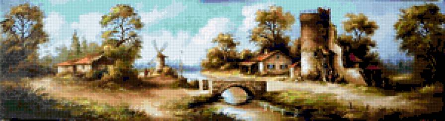 Голландские пейзажи 17-го века. - предпросмотр