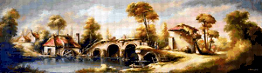 Голландские пейзажи 17-го века. - предпросмотр