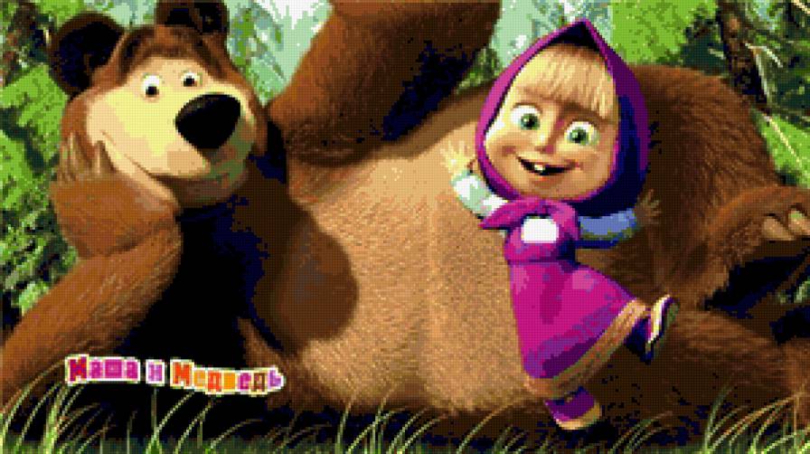 Миша и Маша. - мультики, медведь., детские - предпросмотр