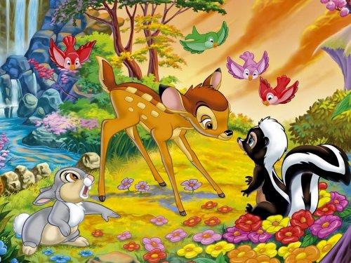 Бемби. - олени, животные, детские, мультики - оригинал