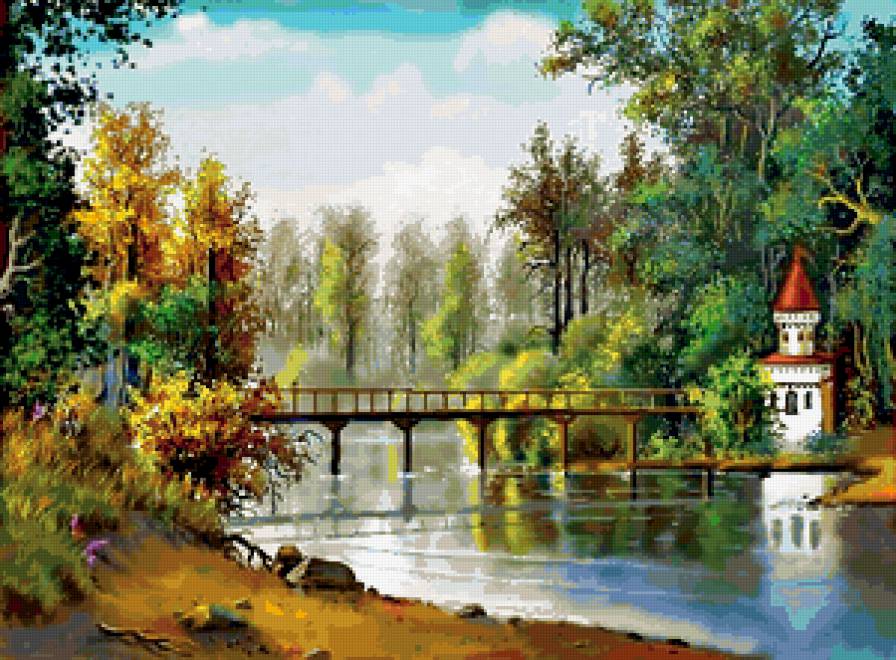 Сказочные пейзажи художника Виктора Захаровича Цыганова - предпросмотр