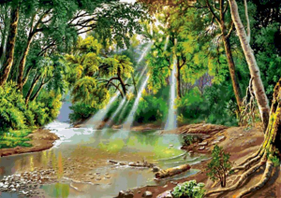 Сказочные пейзажи художника Виктора Захаровича Цыганова - предпросмотр