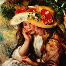 Оригинал схемы вышивки «огюст ренуар девушки читающие...» (№239942)