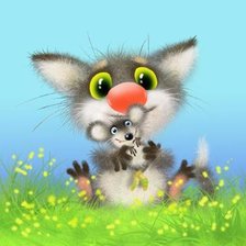 Схема вышивки «пушистик»